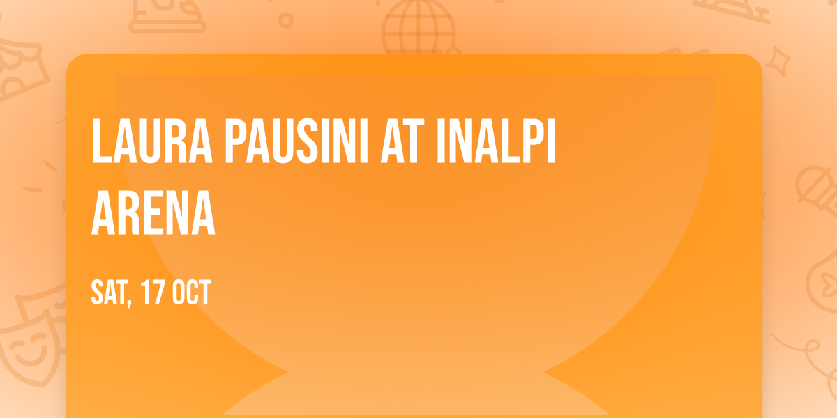 Laura Pausini at Inalpi Arena