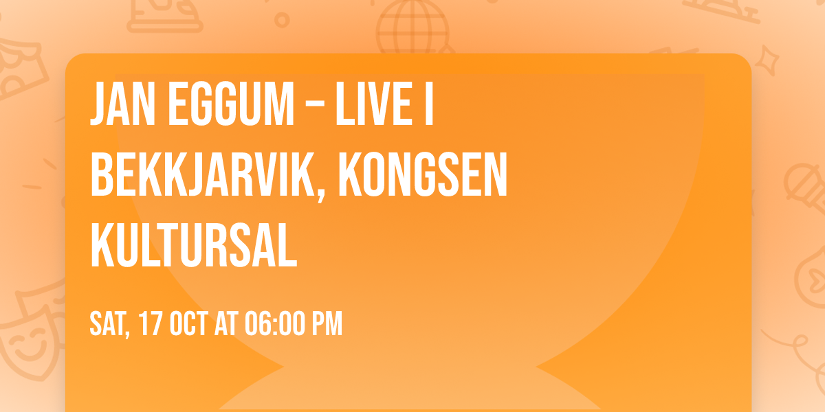 Jan Eggum \u2013 Live i Bekkjarvik, Kongsen Kultursal