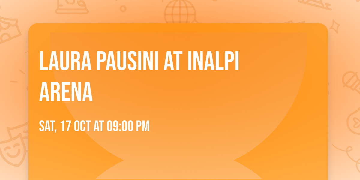 Laura Pausini at Inalpi Arena