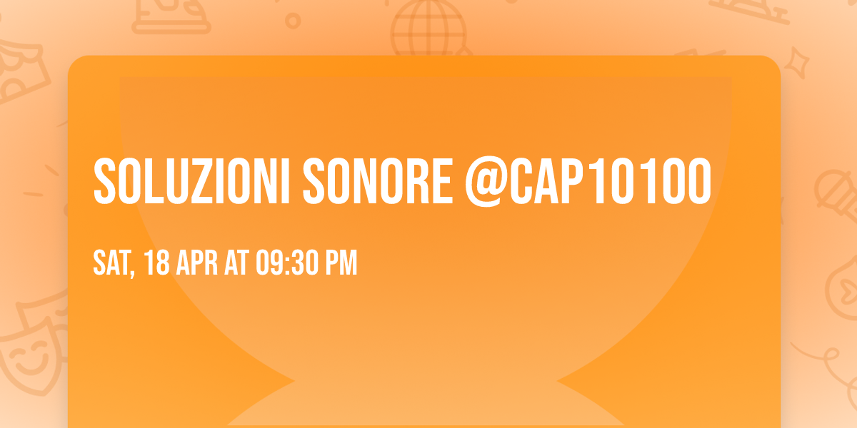 Soluzioni Sonore @CAP10100