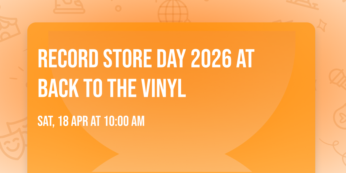 Record Store Day 2026 at Back to the Vinyl