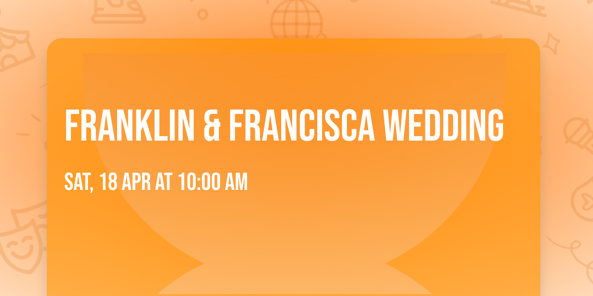 franklin & Francisca wedding 