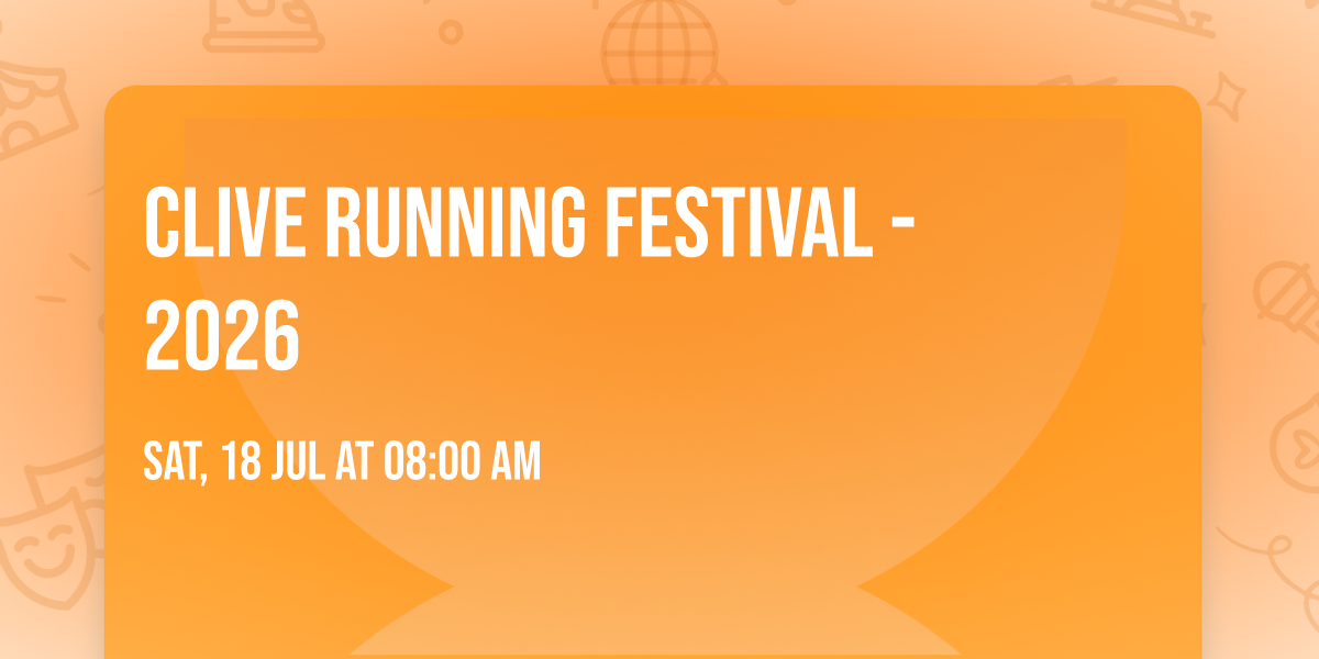Clive Running Festival - 2026