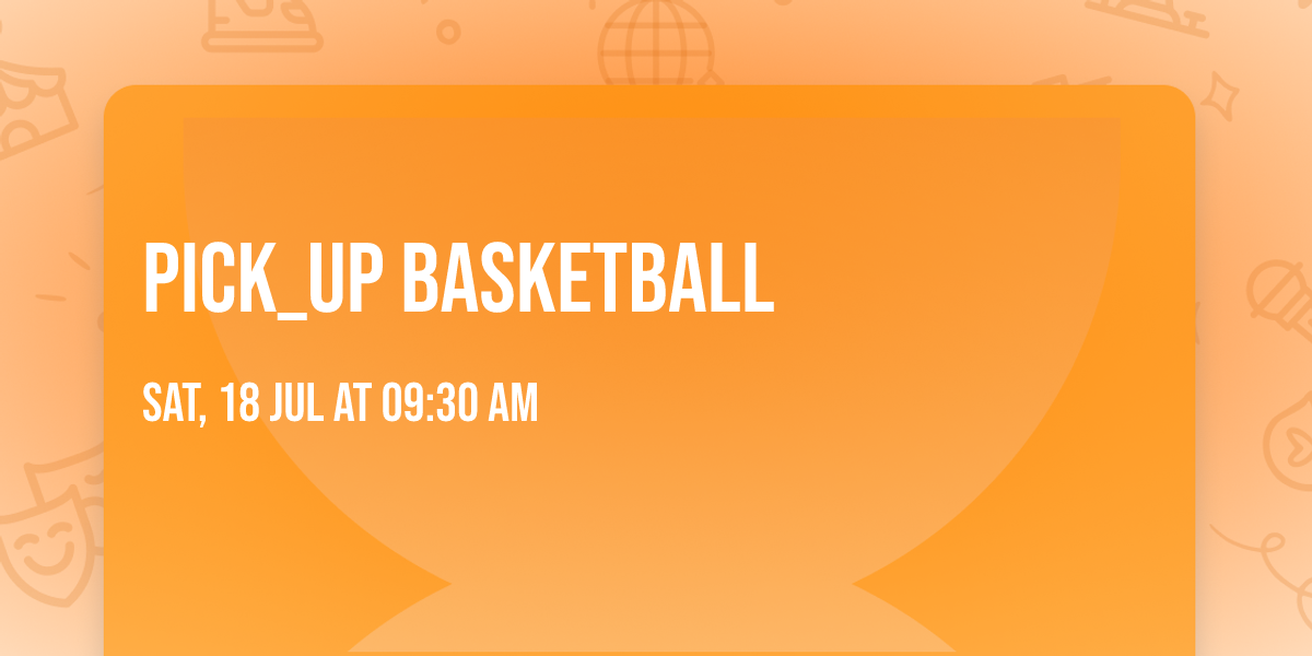 Pick_up Basketball