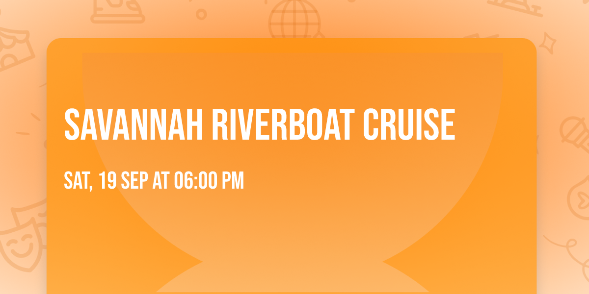 Savannah Riverboat Cruise 