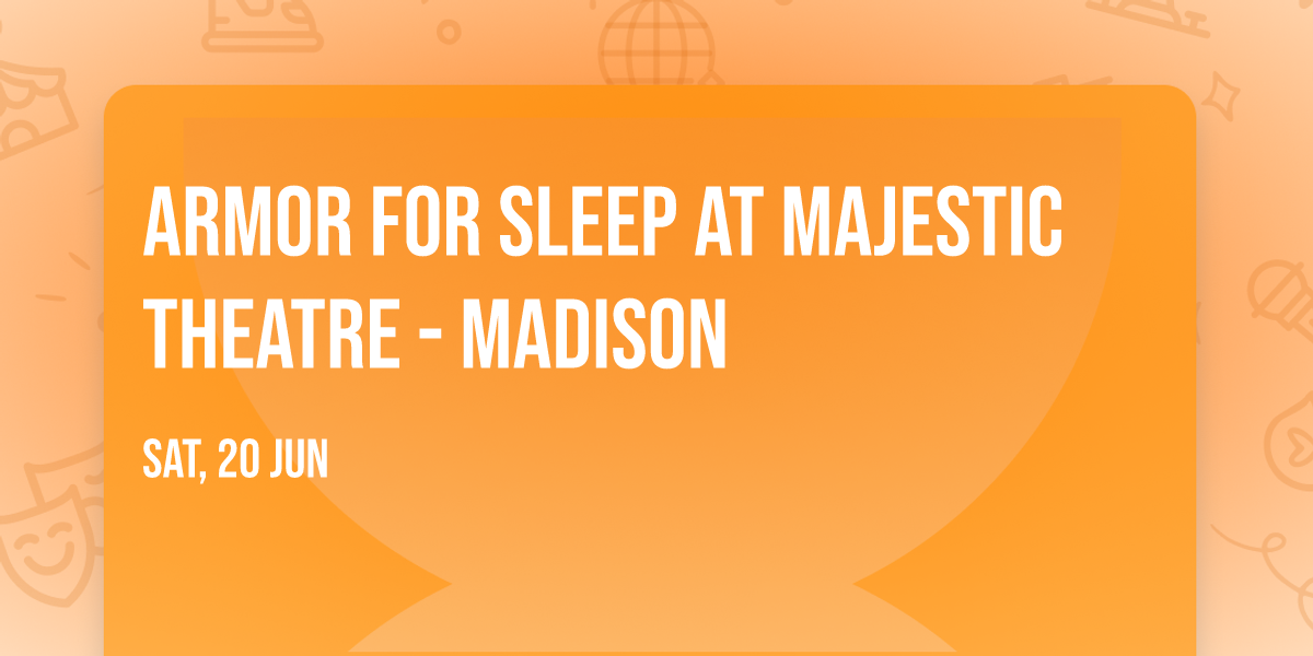 Armor For Sleep at Majestic Theatre - Madison