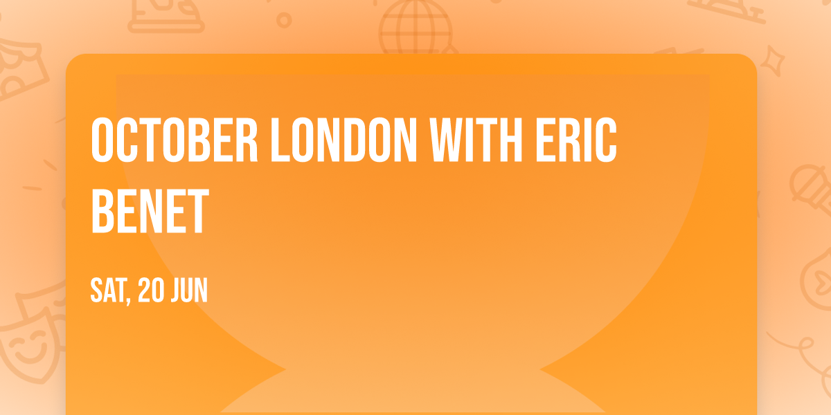 October London with Eric Benet