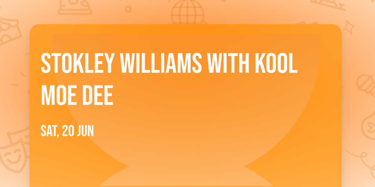 Stokley Williams with Kool Moe Dee