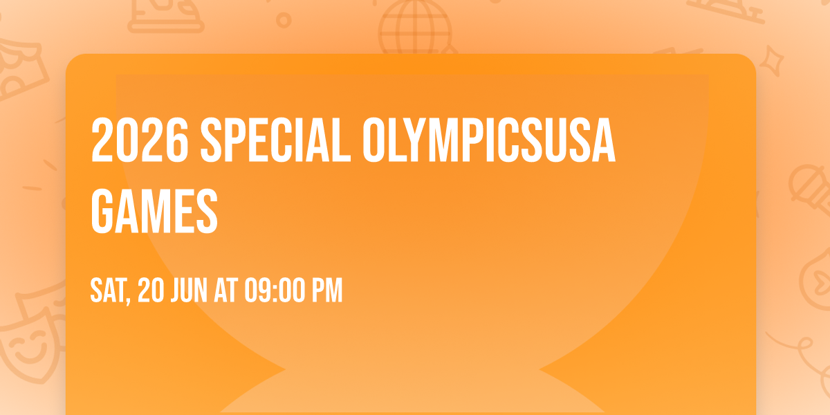 2026 Special OlympicsUSA Games