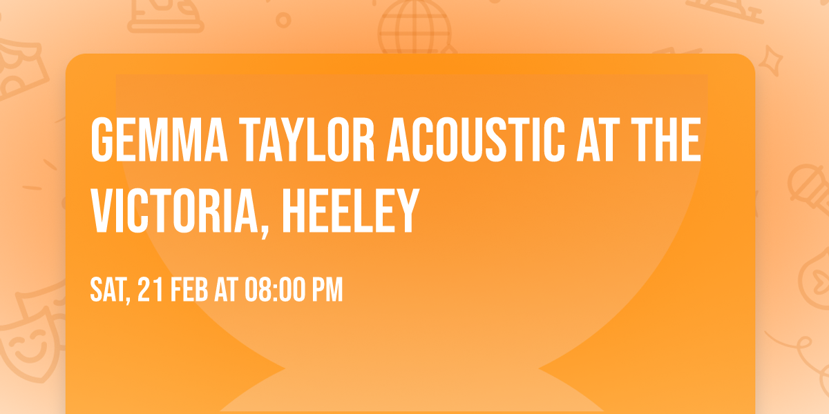 Gemma Taylor Acoustic at The Victoria, Heeley