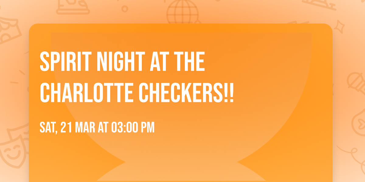 Spirit Night at the Charlotte Checkers!!