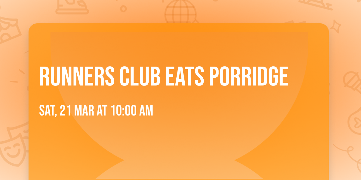 runners club eats porridge