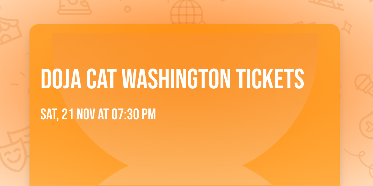 Doja Cat Washington Tickets