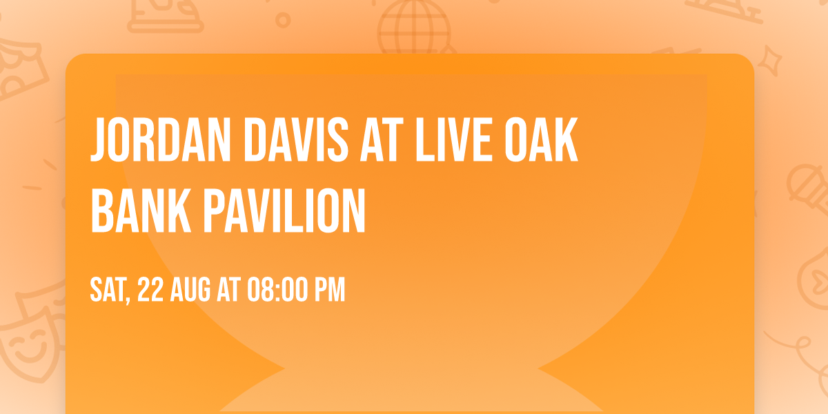 Jordan Davis at Live Oak Bank Pavilion