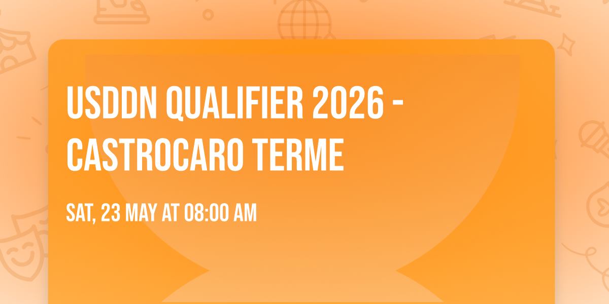 USDDN Qualifier 2026 - Castrocaro Terme