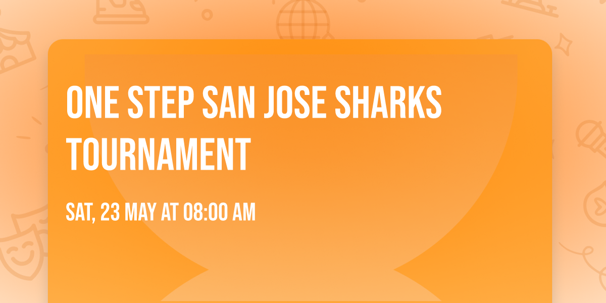 one step san jose sharks tournament
