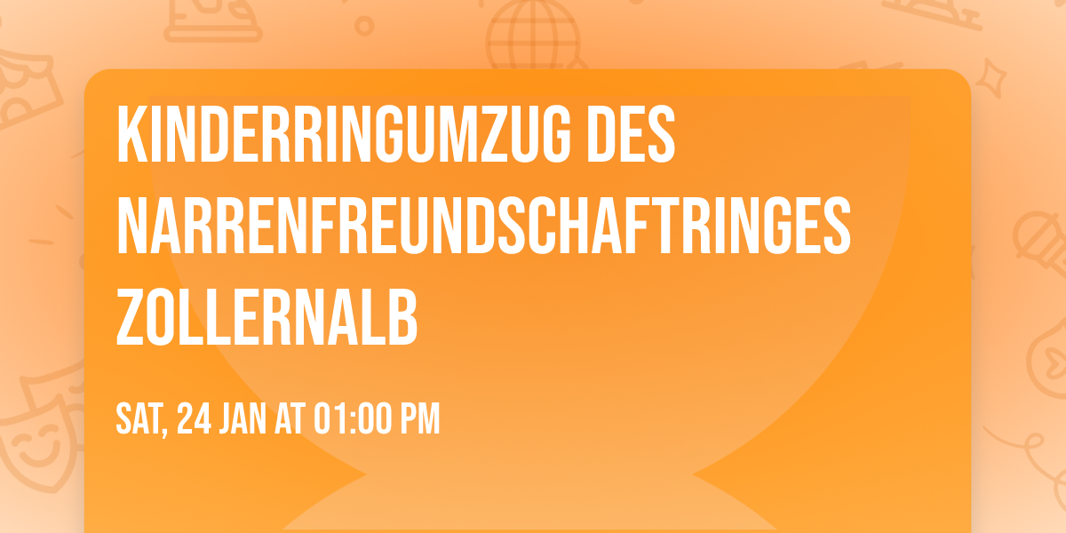 Kinderringumzug des Narrenfreundschaftringes Zollernalb