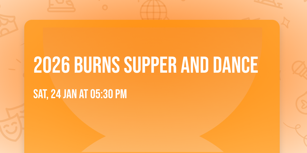 2026 Burns Supper and Dance