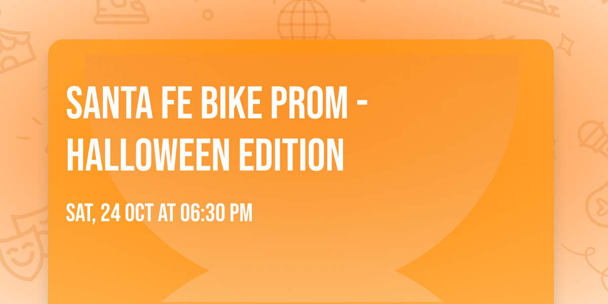 Santa Fe Bike Prom - Halloween Edition