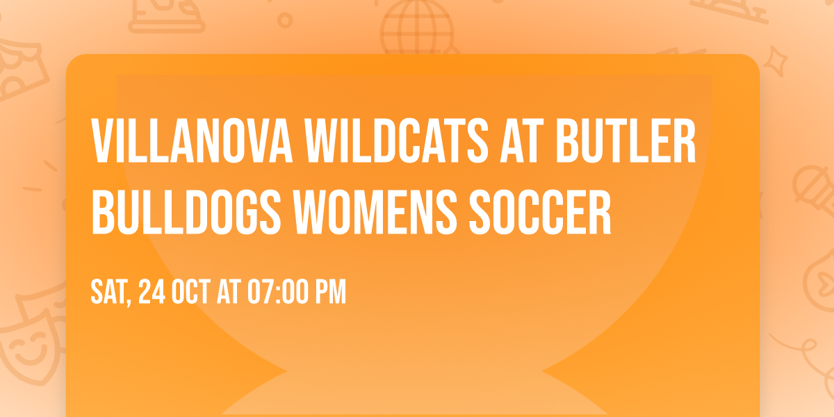 Villanova Wildcats at Butler Bulldogs Womens Soccer