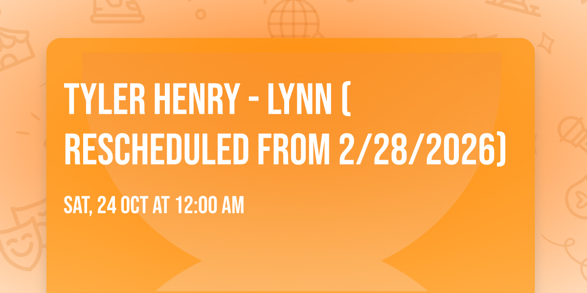 Tyler Henry - Lynn (Rescheduled from 2\/28\/2026)