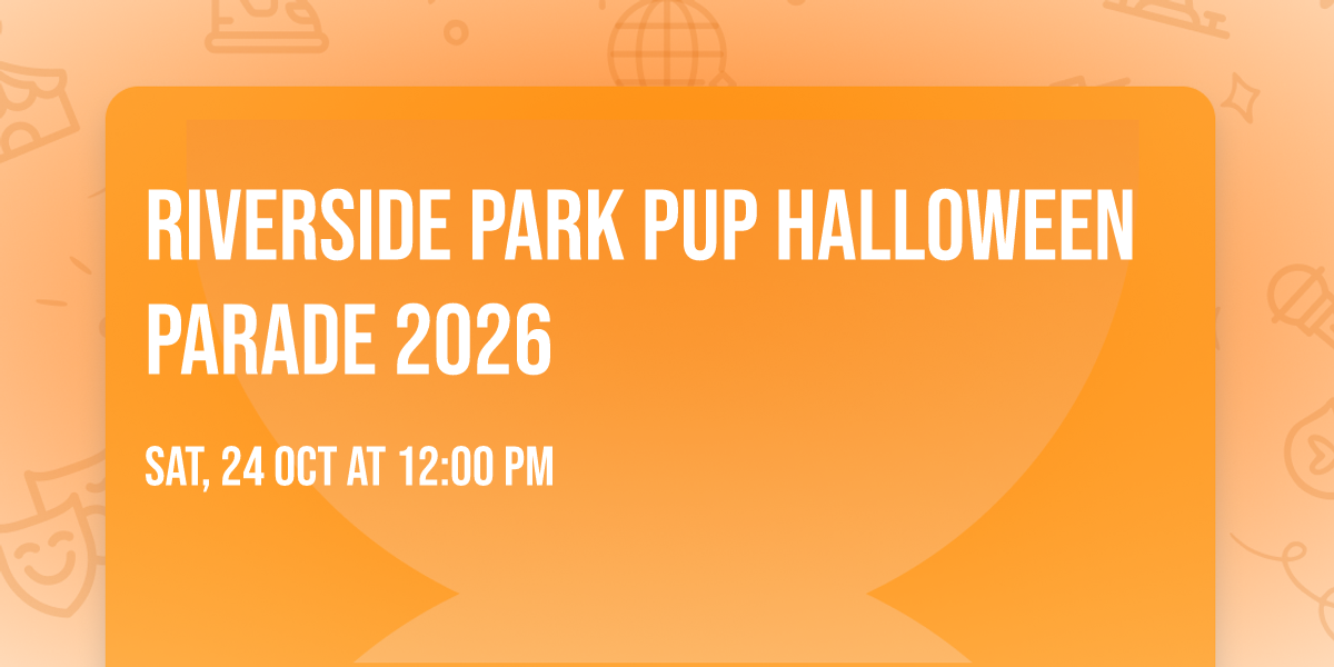 Riverside Park Pup Halloween Parade 2026