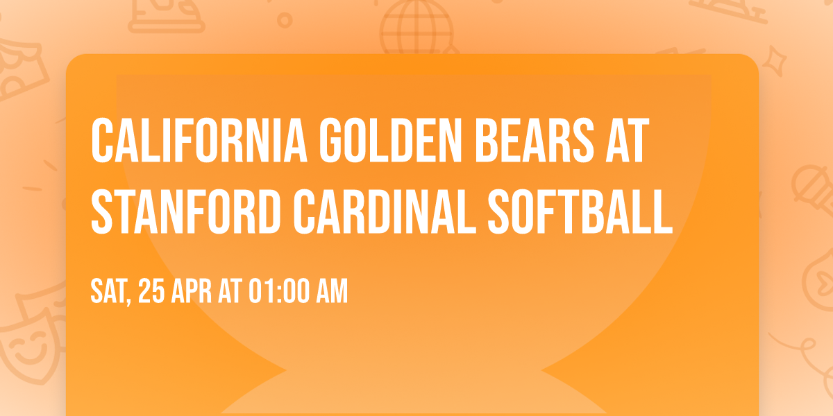 California Golden Bears at Stanford Cardinal Softball
