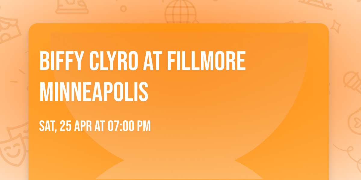 Biffy Clyro at Fillmore Minneapolis