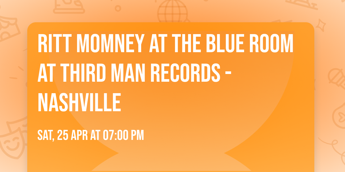 Ritt Momney at The Blue Room at Third Man Records - Nashville