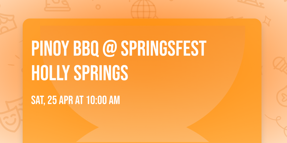 Pinoy BBQ @ Springsfest Holly Springs 