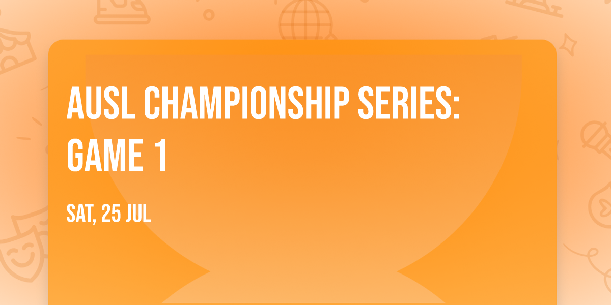 AUSL Championship Series: Game 1