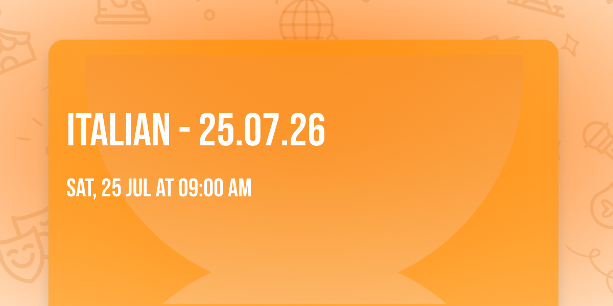 Italian - 25.07.26