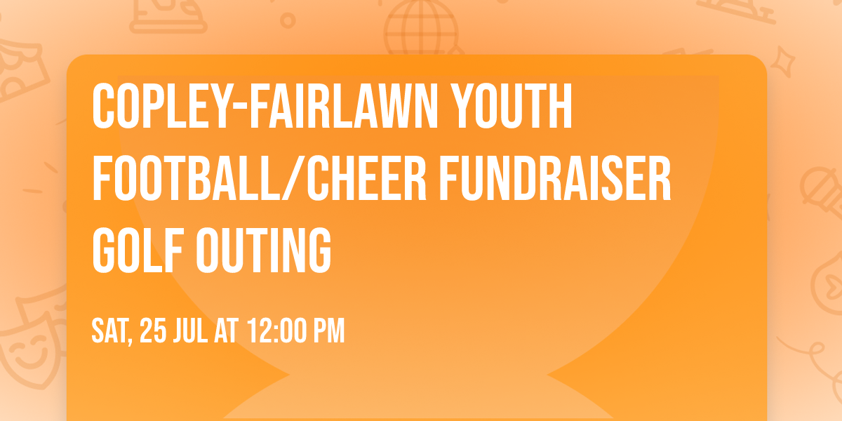Copley-Fairlawn Youth Football\/Cheer Fundraiser Golf Outing