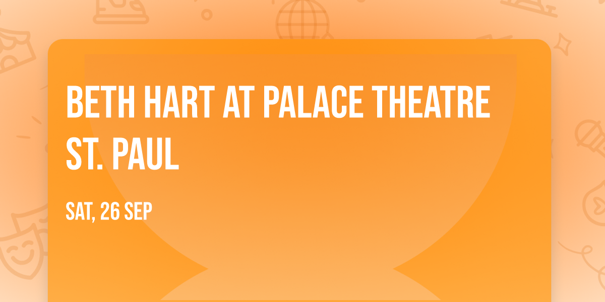 Beth Hart at Palace Theatre St. Paul