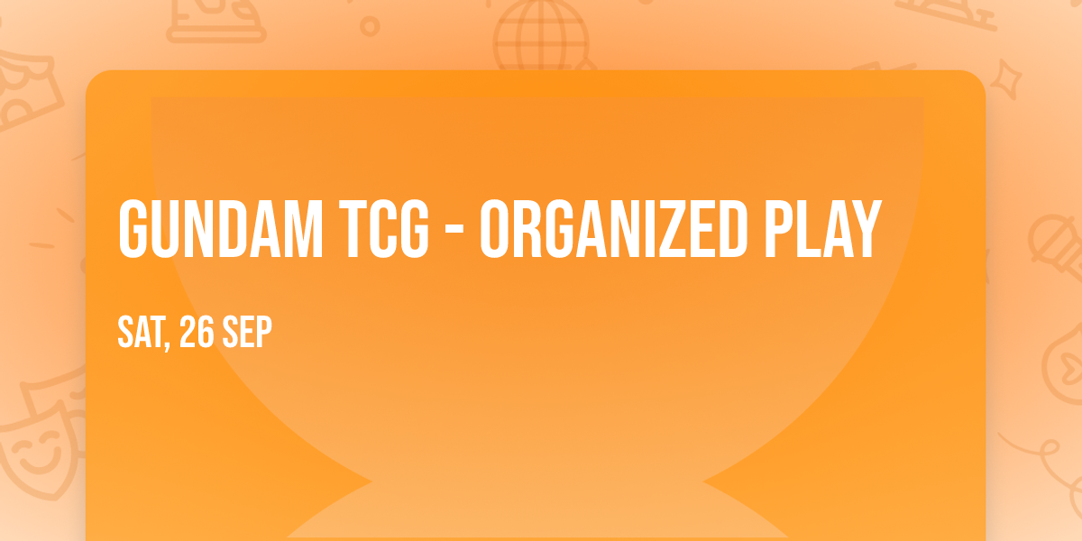 Gundam TCG - Organized Play