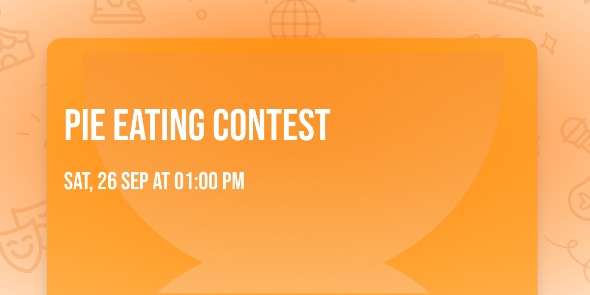 Pie Eating Contest 