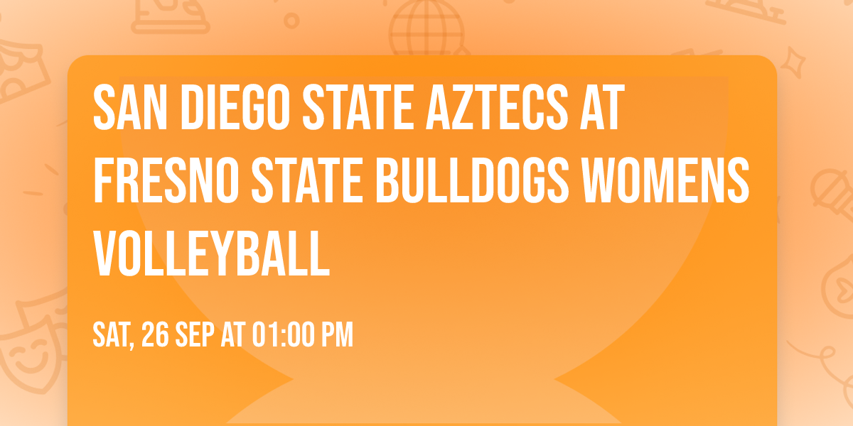 San Diego State Aztecs at Fresno State Bulldogs Womens Volleyball