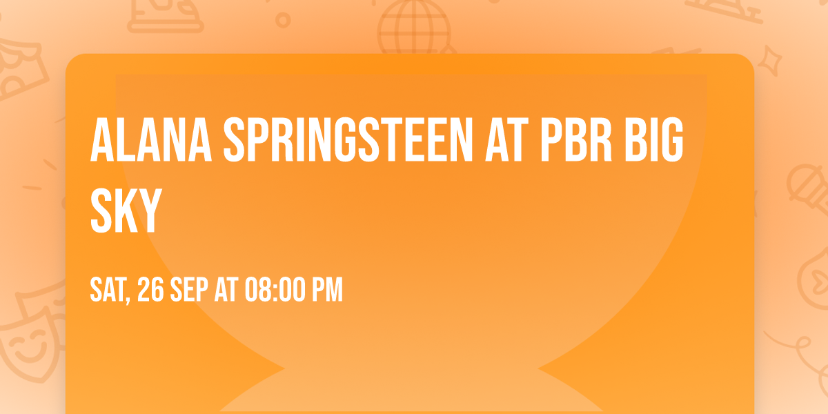 Alana Springsteen at PBR Big Sky