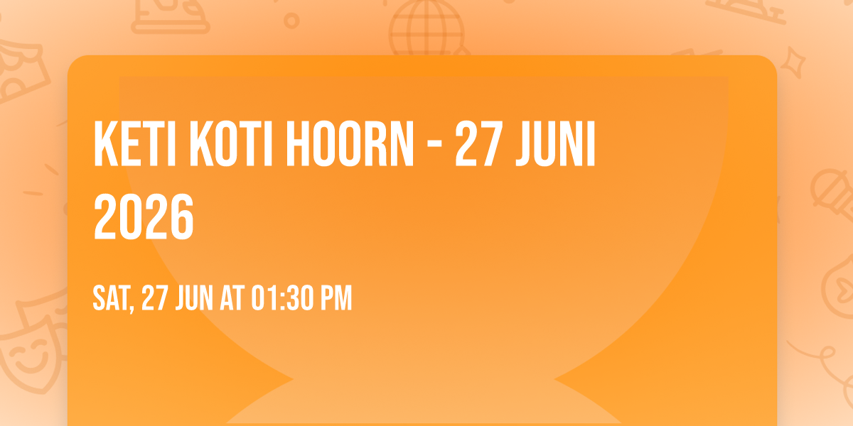 Keti Koti Hoorn - 27 juni 2026
