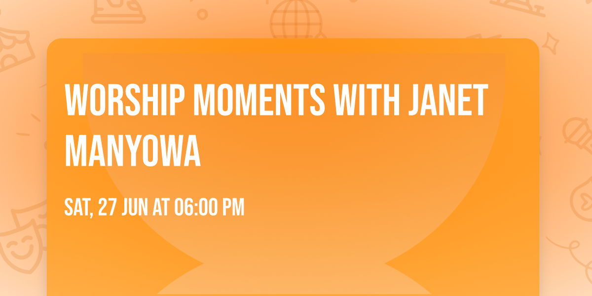 Worship Moments with Janet Manyowa 