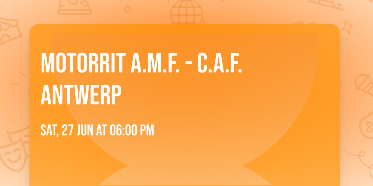 motorrit A.M.F. - C.A.F. Antwerp 