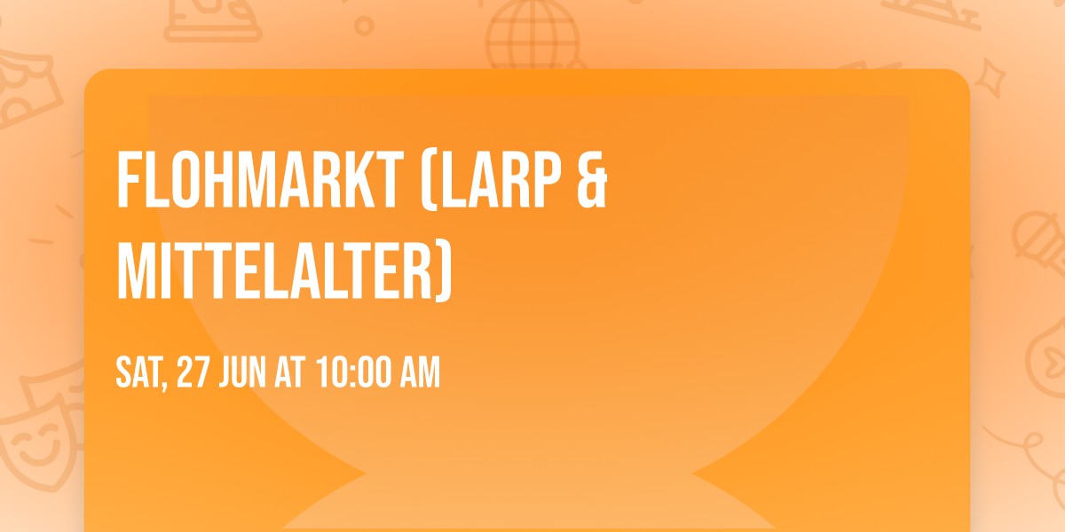Flohmarkt (LARP & Mittelalter)