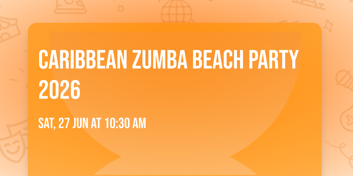 Caribbean Zumba Beach party 2026