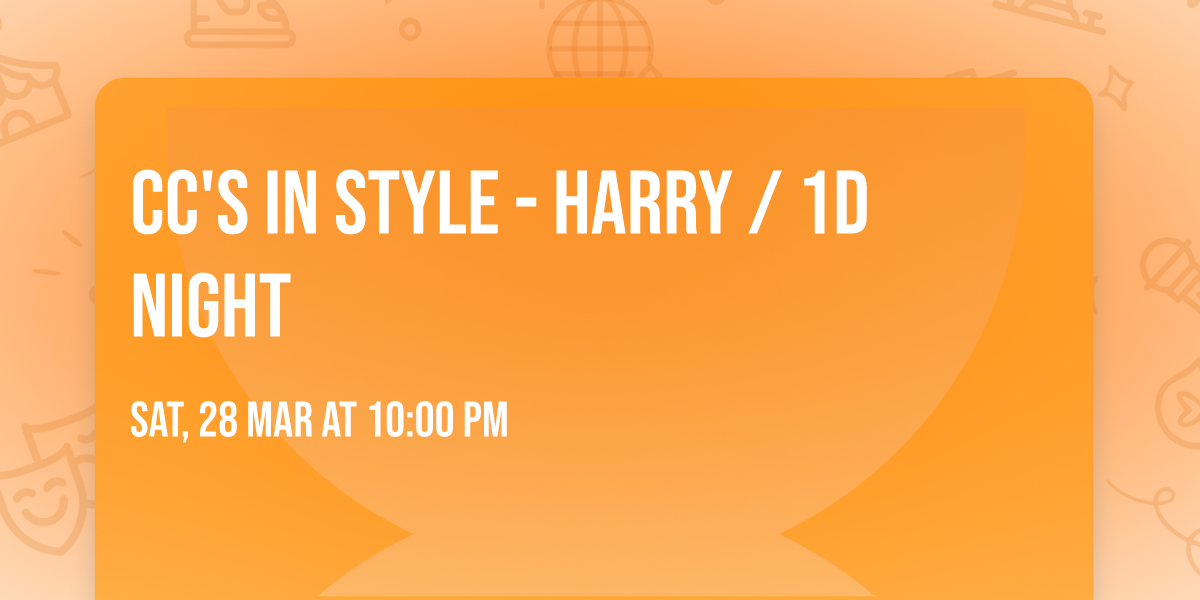 CC's in STYLE - HARRY \/ 1D NIGHT