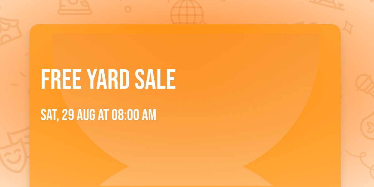FREE YARD SALE