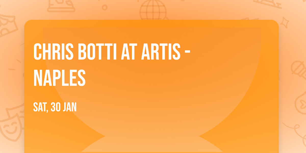Chris Botti at Artis - Naples