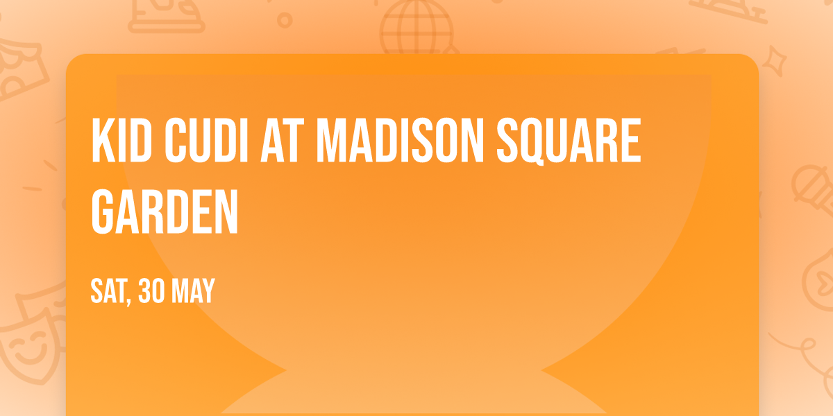 Kid Cudi at Madison Square Garden