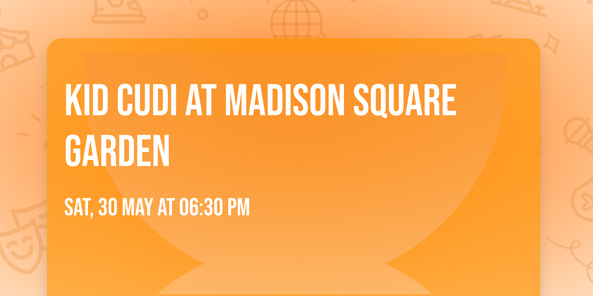 Kid Cudi at Madison Square Garden