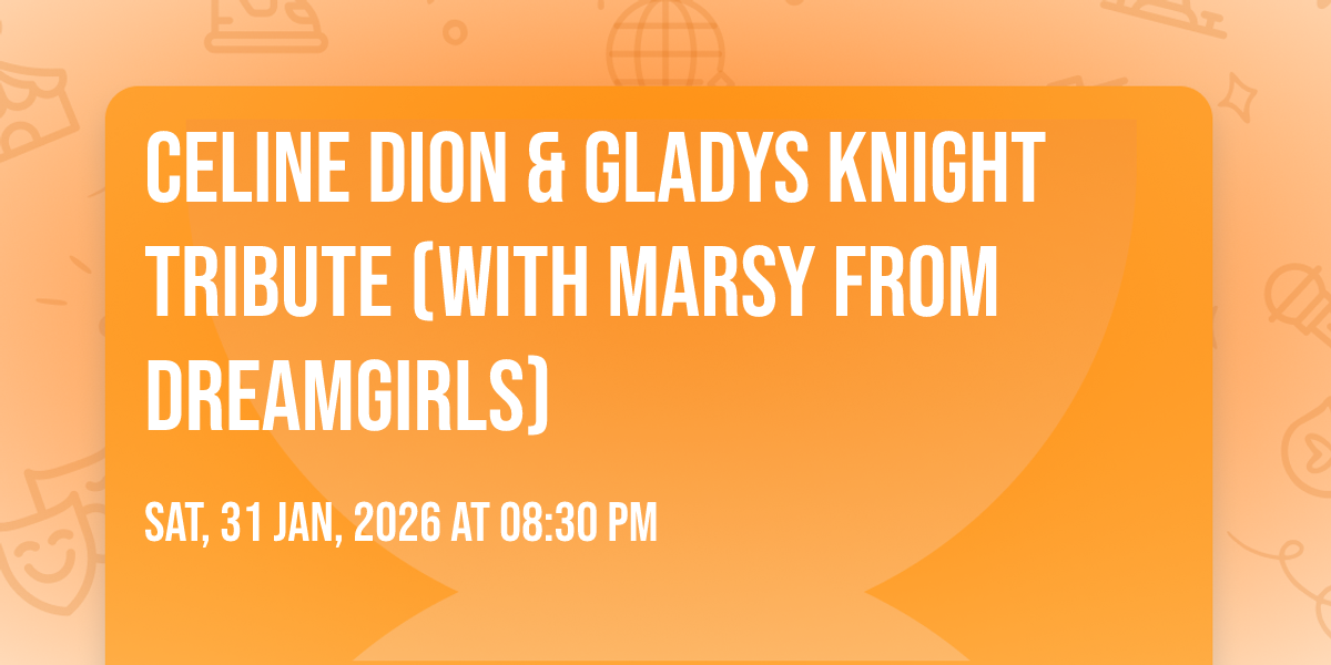 Celine Dion & Gladys Knight Tribute (with Marsy from Dreamgirls)