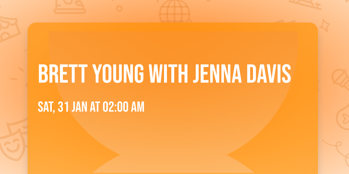 Brett Young with Jenna Davis